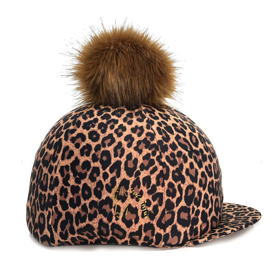 Leopard Lycra Hat Silk