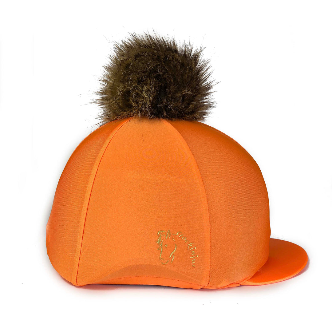 Sunset Orange Lycra Hat Cover