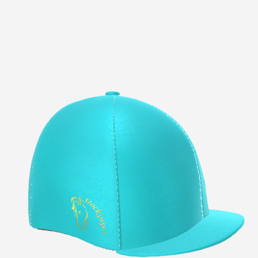 Turquoise Lycra Hat Cover