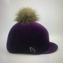  Plum Velvet Hat Cover