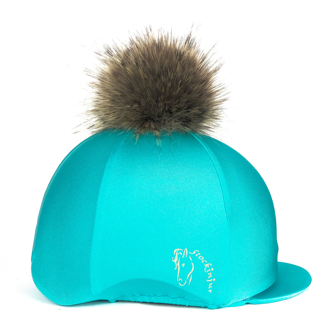 Turquoise Lycra Hat Cover