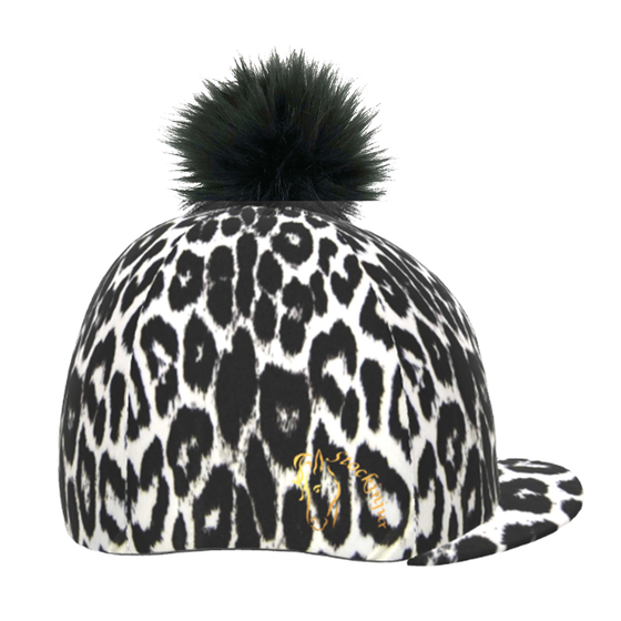 Snow Leopard Lycra Hat Silk
