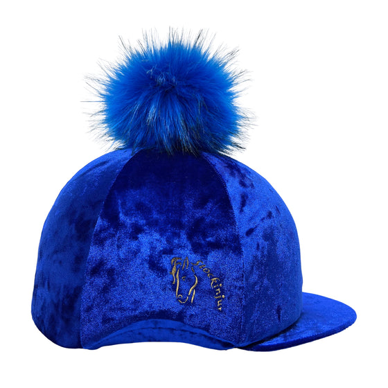 Royal Blue Dapple Hat Cover