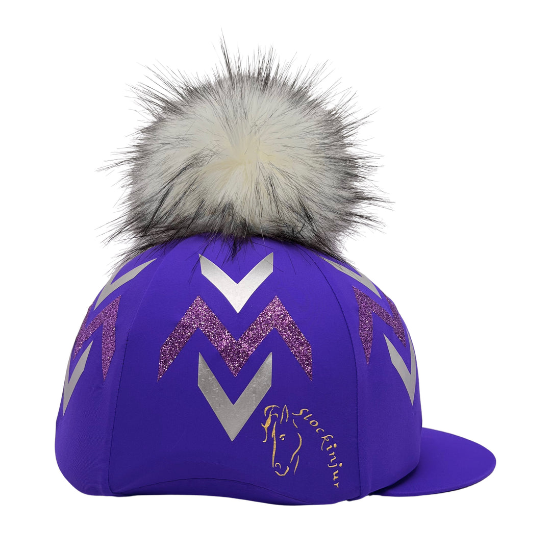 Purple/Silver Elevation Hat Silk