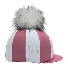  Blush/White Striped Lycra Hat Silk