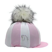  Milkshake Pink/White Striped Lycra Hat Silk