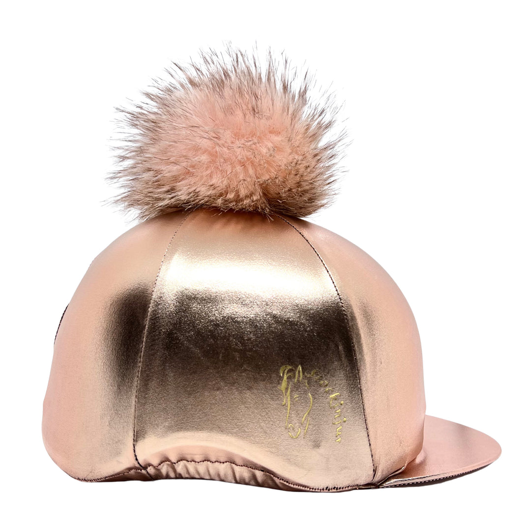 Rose Gold Metallic Lycra Hat Silk - Limited Edition